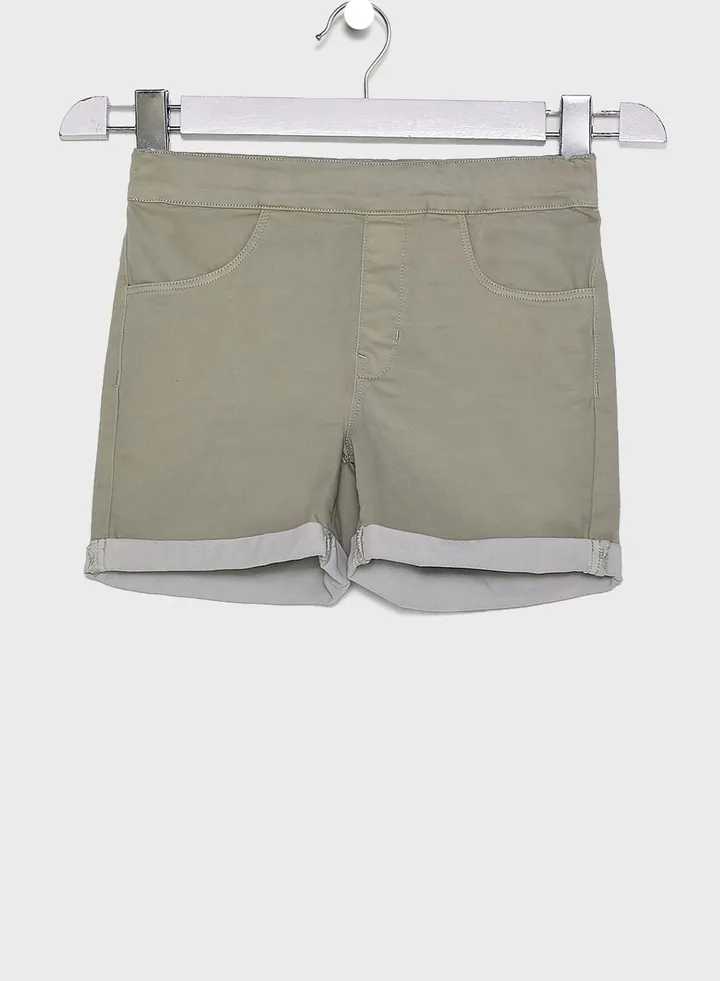 Kids Folded Hem Shorts