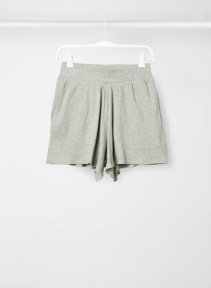 Kids/Teen Ribbed Shorts Grey