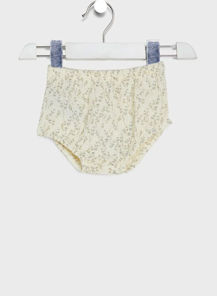 Infant Leaf Print Shorts