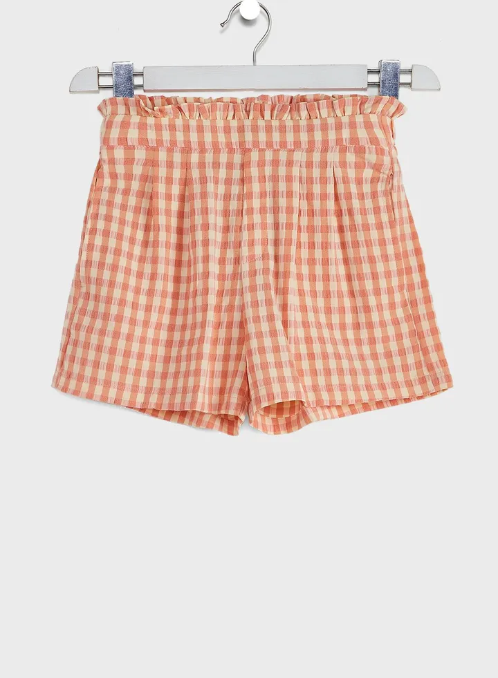 Kids Checked Shorts