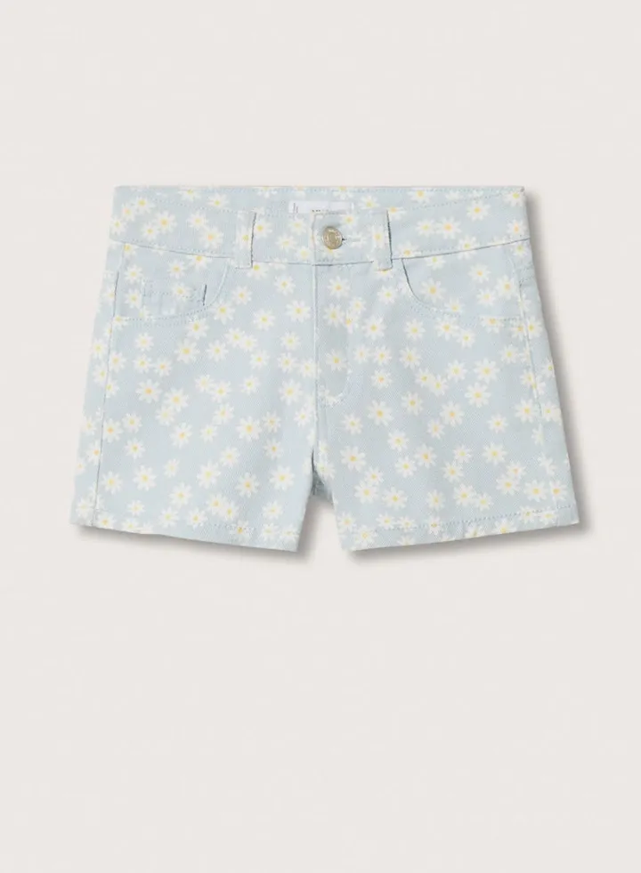 Kids Flower Print Shorts