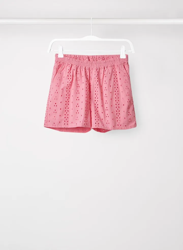 Kids/Teen Embroidered Shorts Sachet Pink