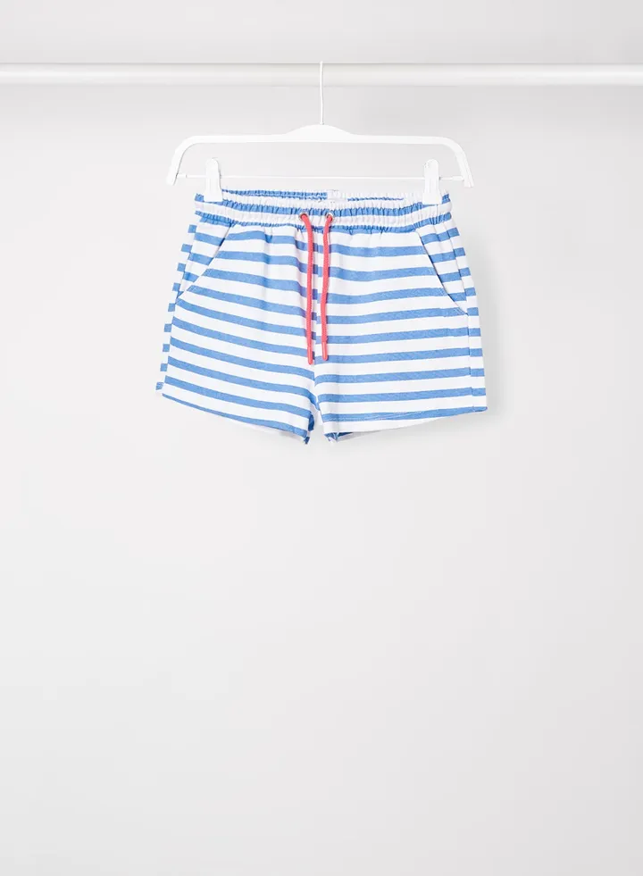Kids/Teen Striped Shorts White/Blue