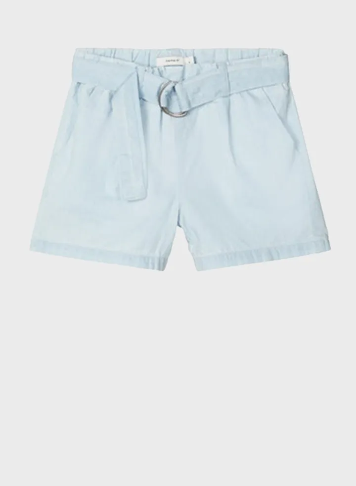 Kids Belted Shorts