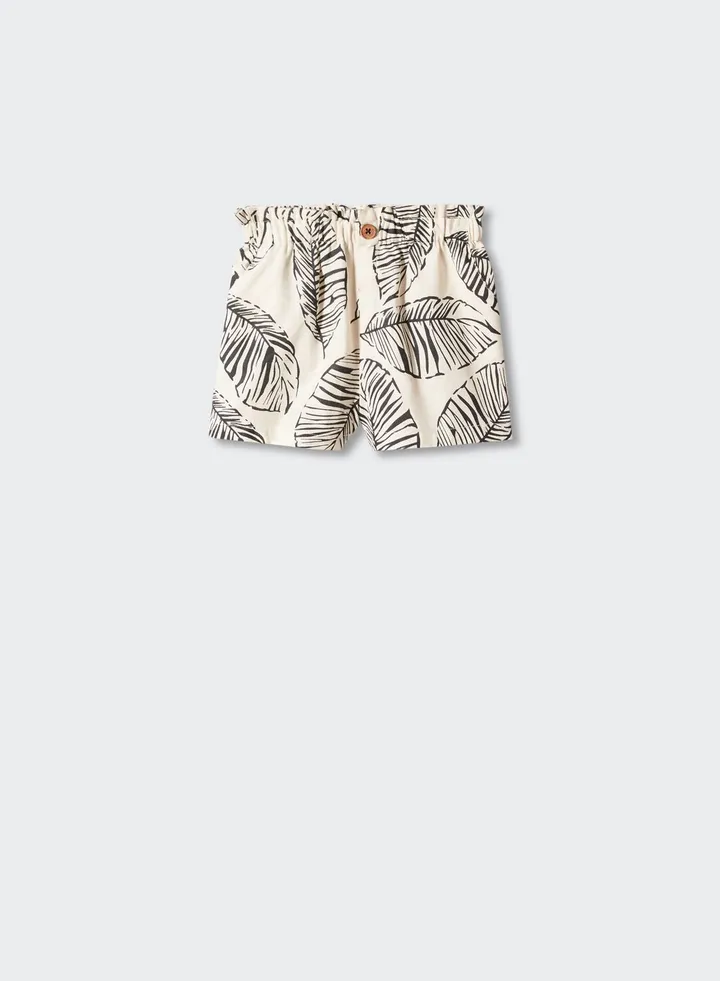 Kids Leaf Print Shorts