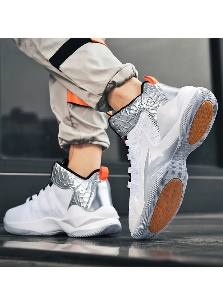 Graffiti Basketball Shoes Middle and Big Kids Student Sneakers