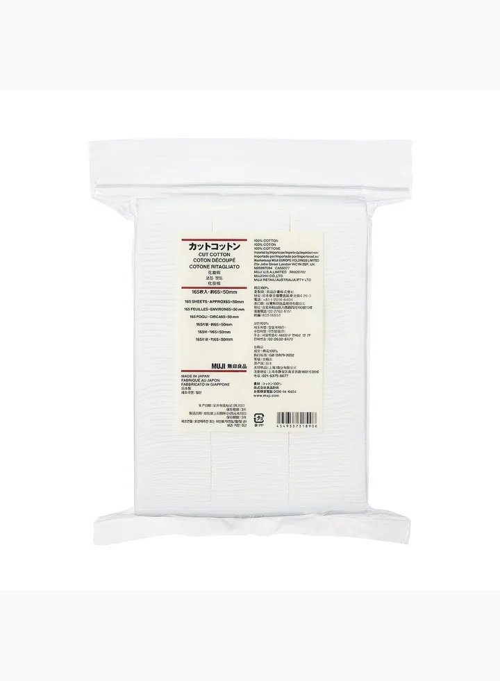 Cut Cotton, W 6.5 x L 5 cm, 165 Pieces, White