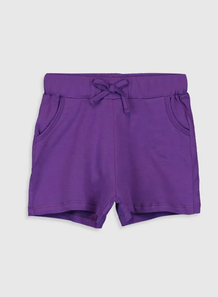 Knot Detailed Shorts Purple