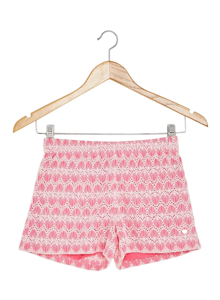 Kids Jamaican Shorts Pink/White