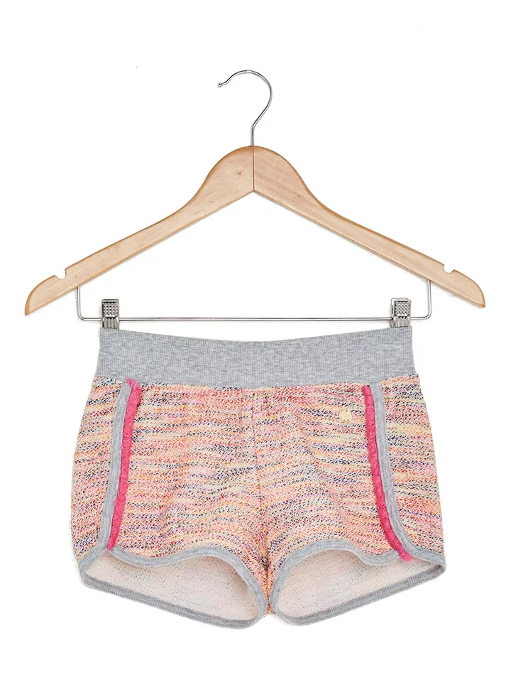 Kids Printed Shorts Pink/Grey/Red
