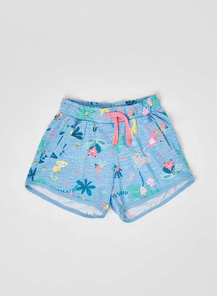 Teen Printed Shorts Blue