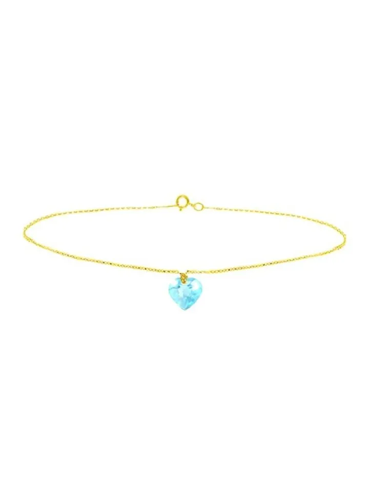 18 Karat Gold Topaz Bracelet