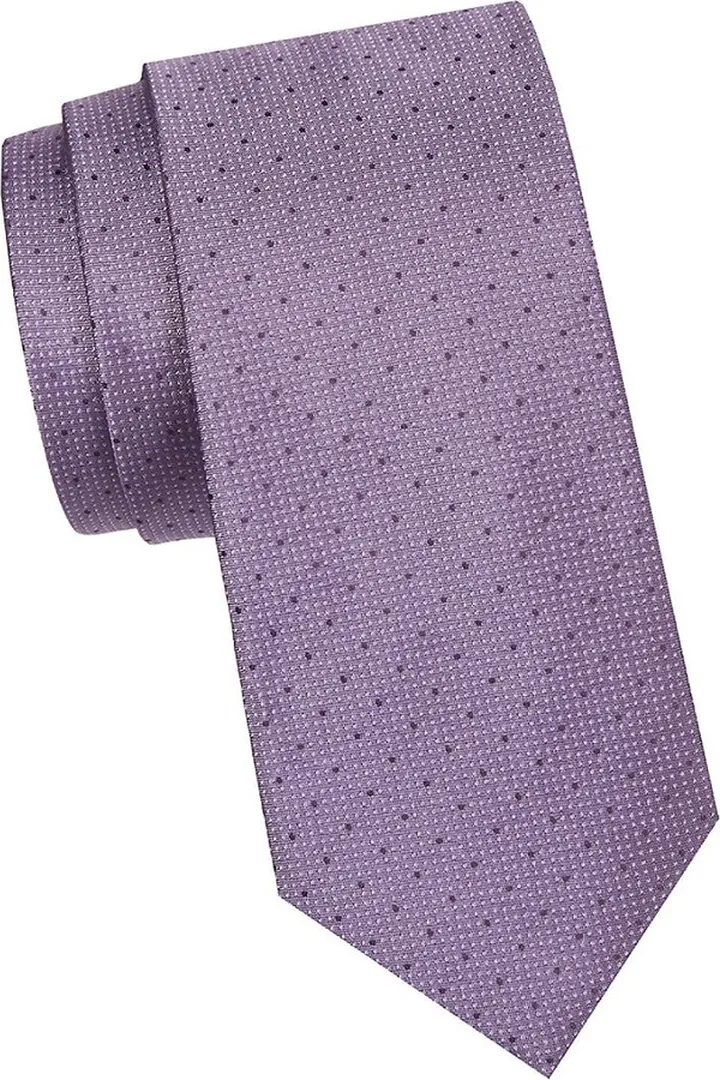 Textured & Dot Silk Tie