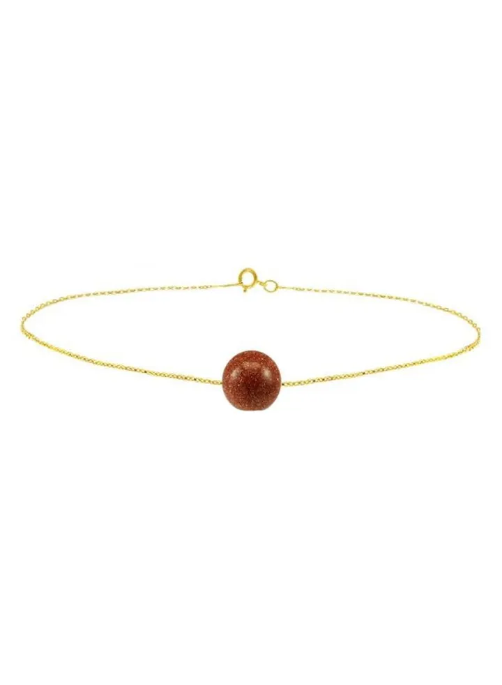 18 Karat Gold Sunstone Bracelet