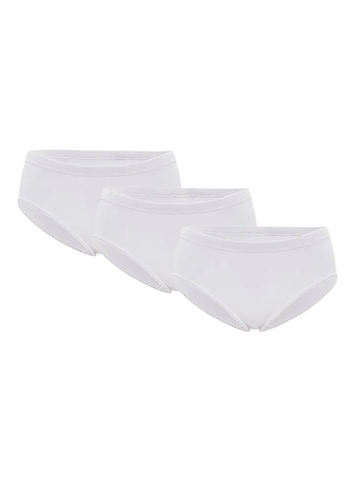 Pack Of 3 Cotton Briefs BY1701LW White