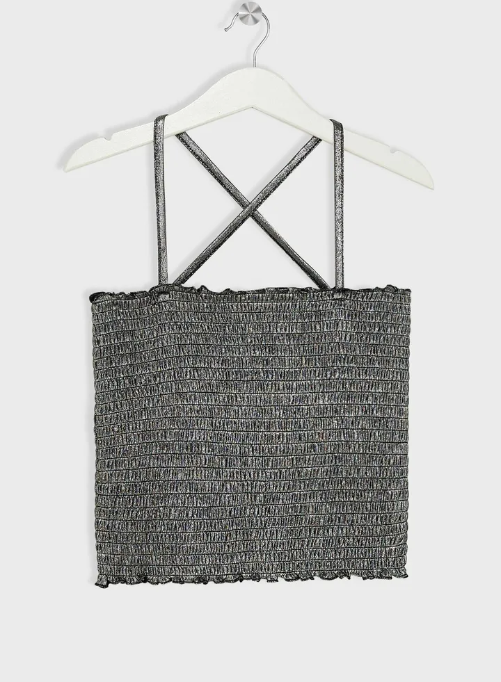 Youth Ruched Wrap Top