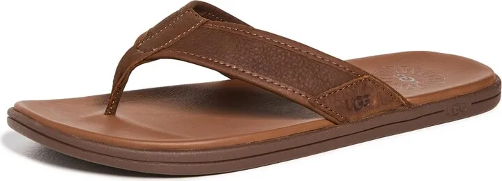 UGG Seaside Leather Flip Flops