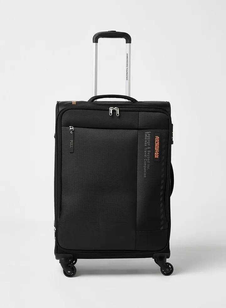 Stylish 4 Wheels Luggage Trolley Black