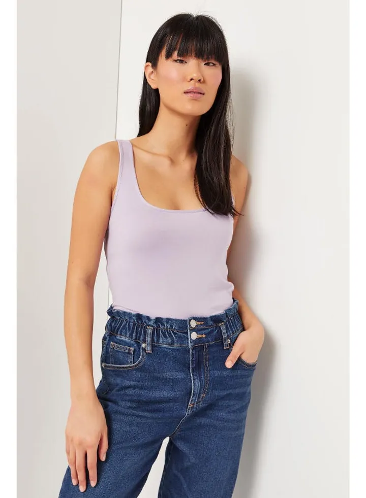 Ultra Soft Racerback Vest Top Light Purple