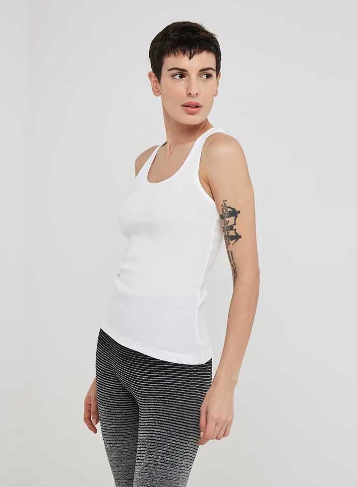 Racerback Tank Top White