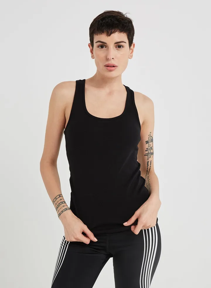 Racerback Tank Top Black
