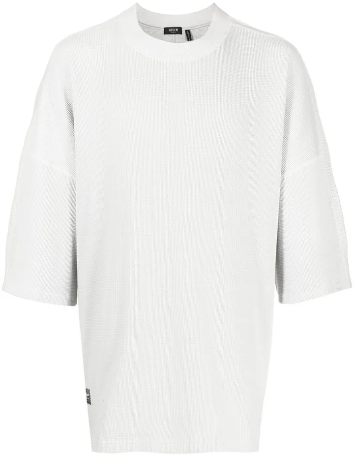 drop-shoulder cotton T-shirt