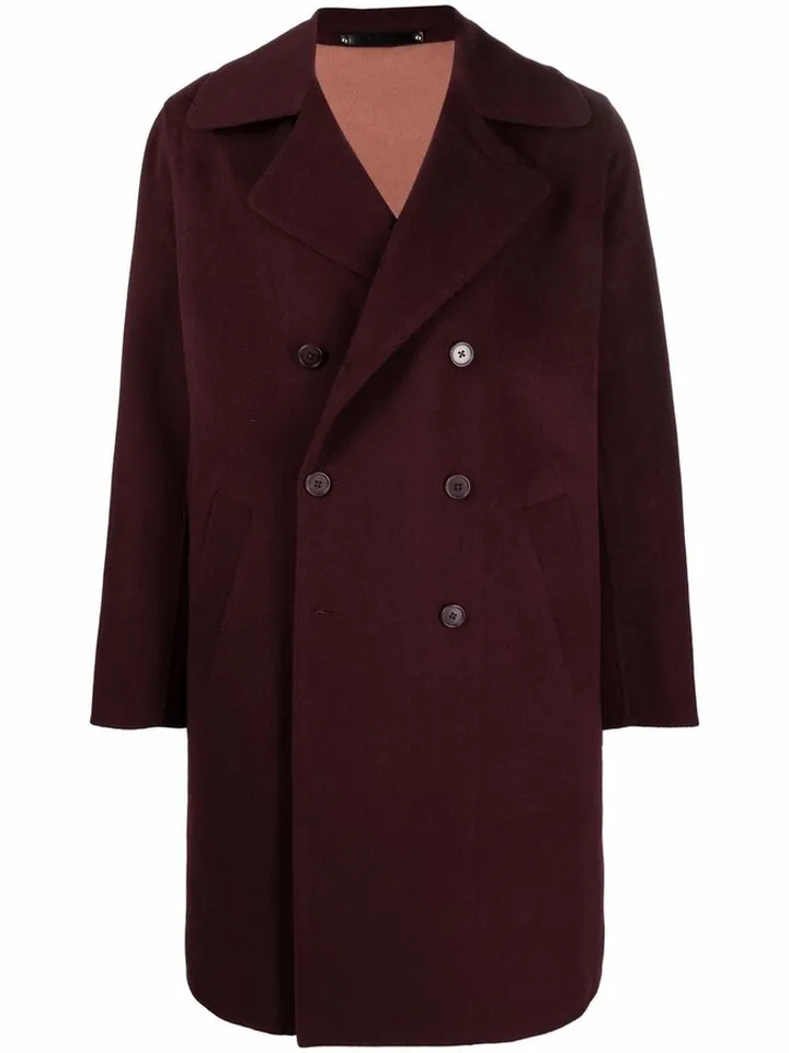Double-Breasted Wool Coat