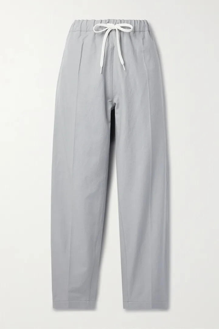 MM6 Maison Margiela - Cotton And Silk-blend Canvas Straight-leg Pants - Gray