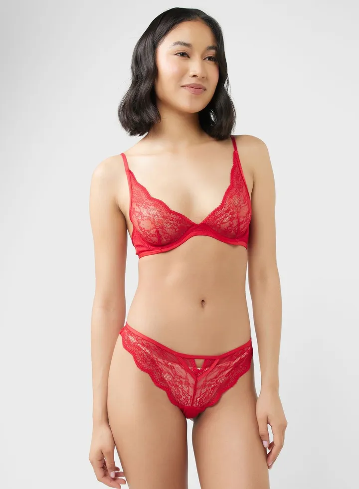 High Leg Lace Hipster