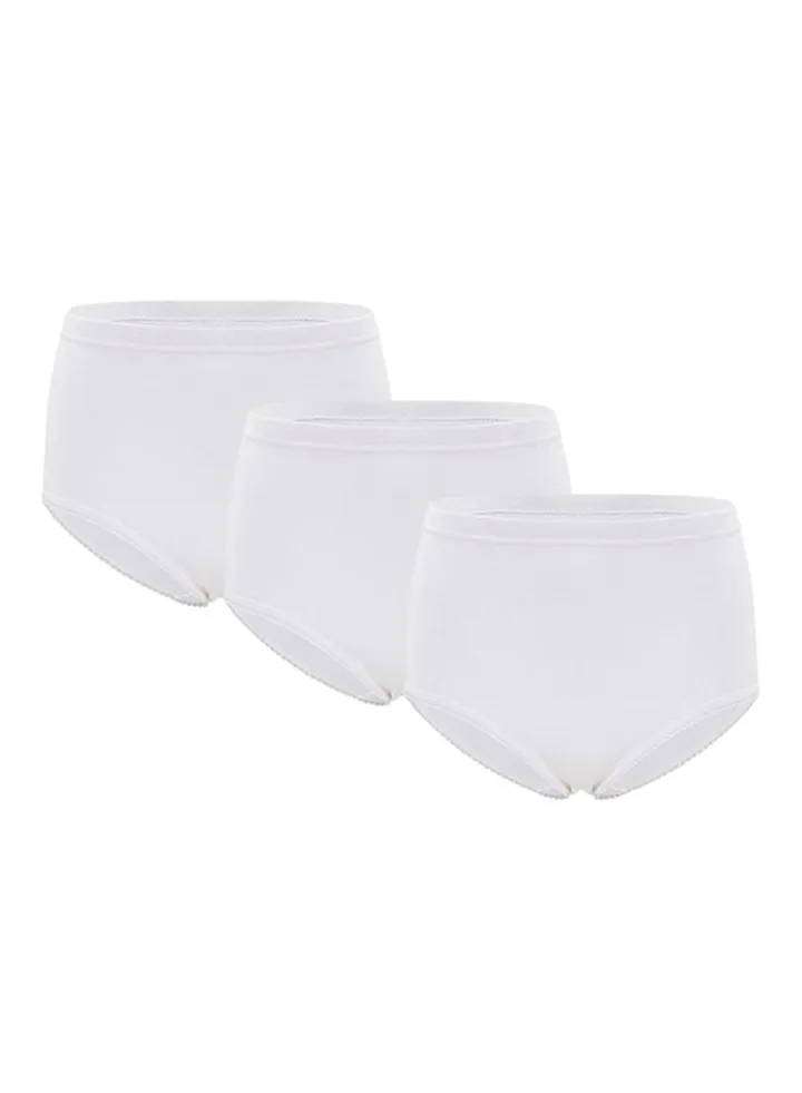 Pack Of 3 Cotton Briefs BY1818LW White
