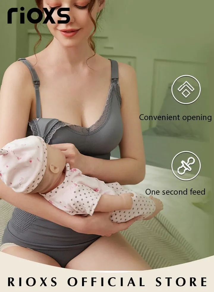 Women's Nursing Vest Built-In Bras Maternity Camisole For Breastfeeding Pregnant Women Bras Free Nursing Vest