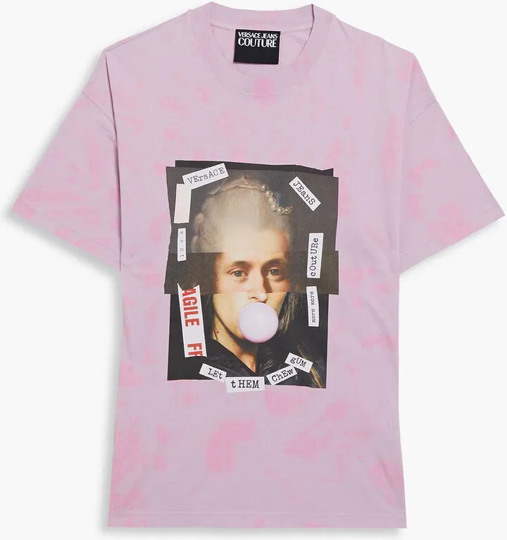 Printed cotton-jersey T-shirt