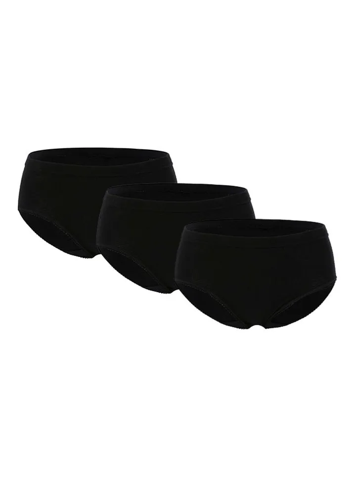 Pack Of 3 Cotton Briefs BY1701LB Black