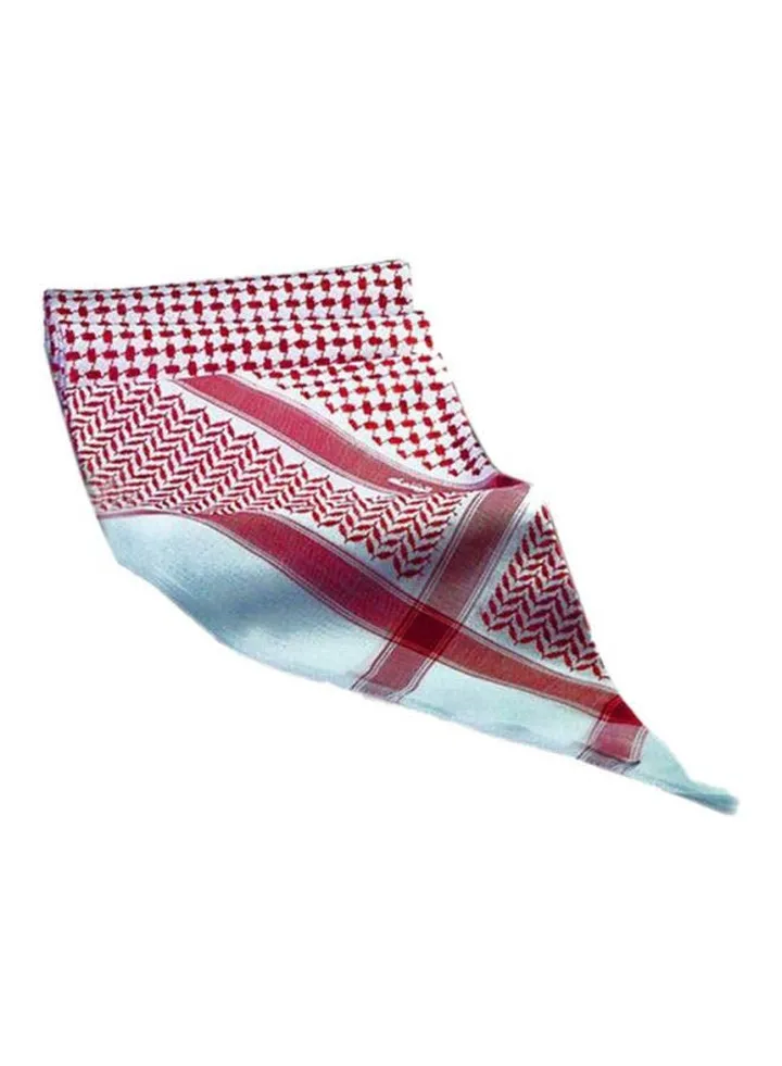 Formal Printed Shemagh Red/White