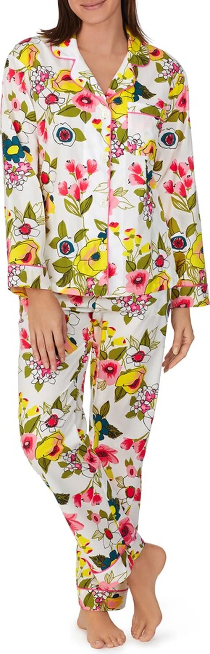 x Trina Turk Print Organic Cotton Poplin Pajamas