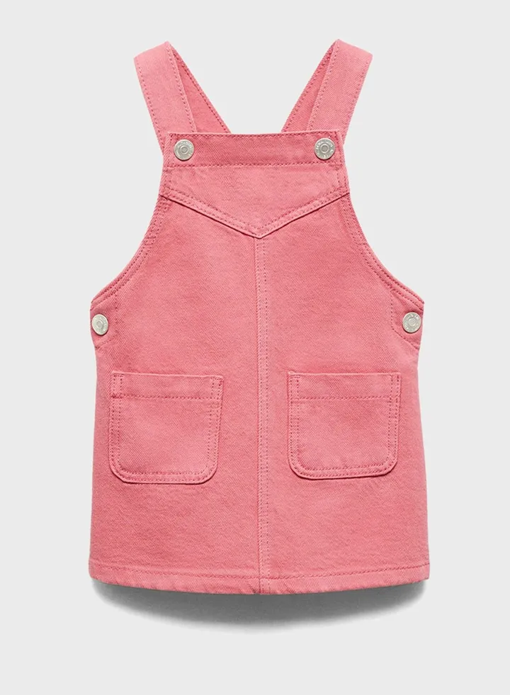 Kids Pocket Detail Dungaree