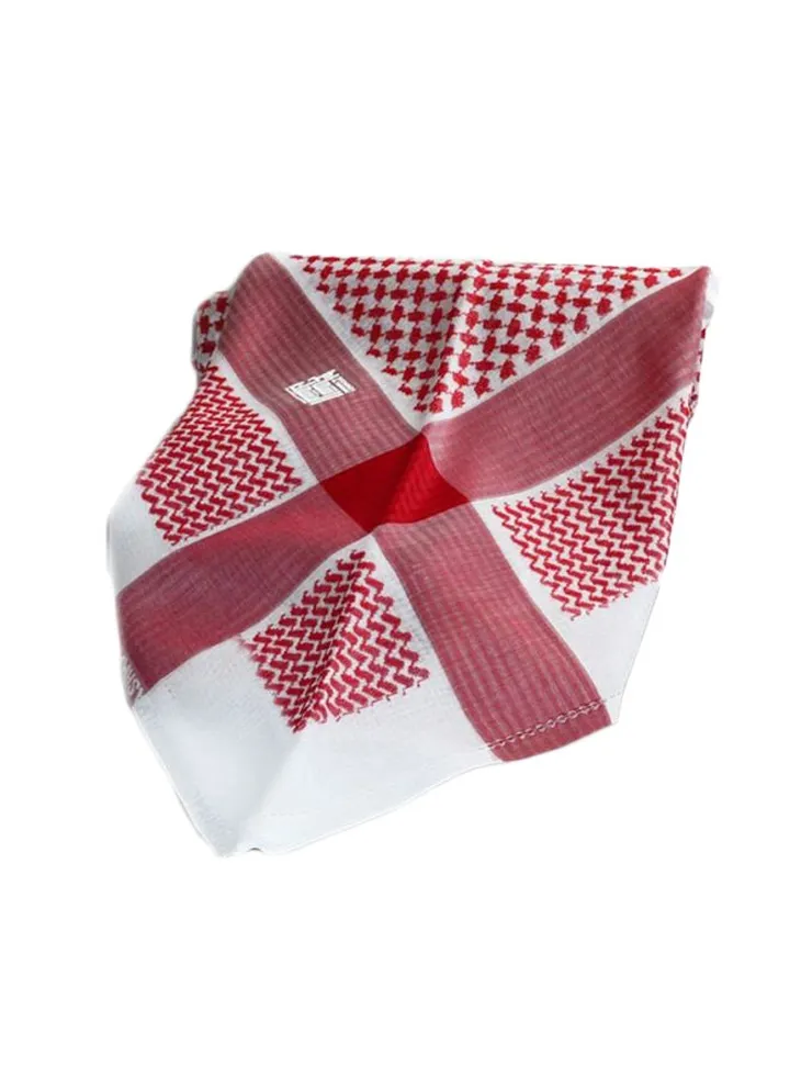 Formal Printed Shemagh Red/White