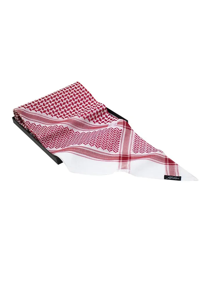 Cotton Shemagh Red/White