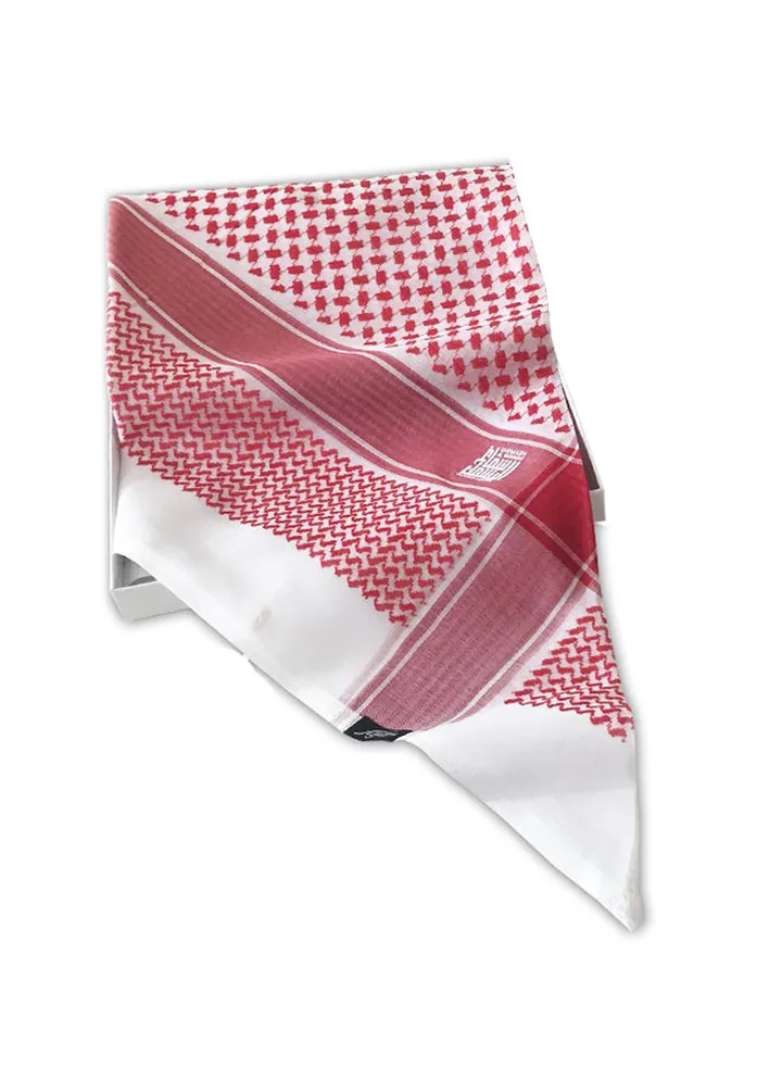 Formal Printed Shemagh Red/White