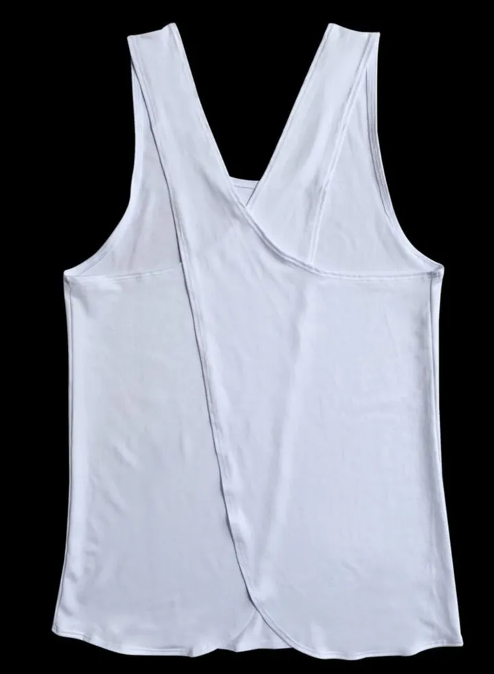 Women's Sleeveless Cross Fitness Vest White