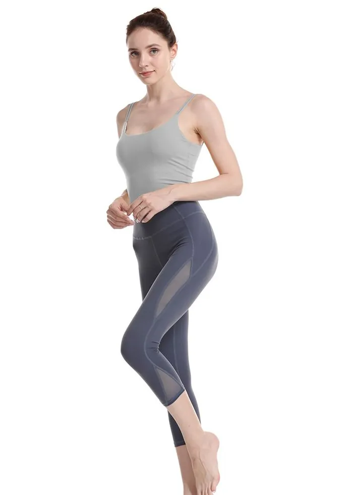 Yoga Exercise Fitness Running Vest Grey
