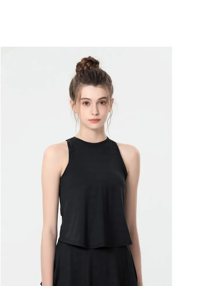 Yoga Sports Running Fitness Vest Black