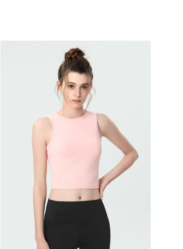 Yoga Sports Running Fitness Vest Pink