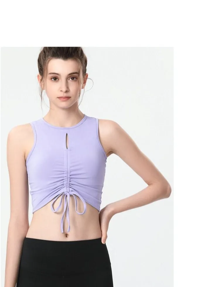Yoga Sports Running Fitness Vest Purple