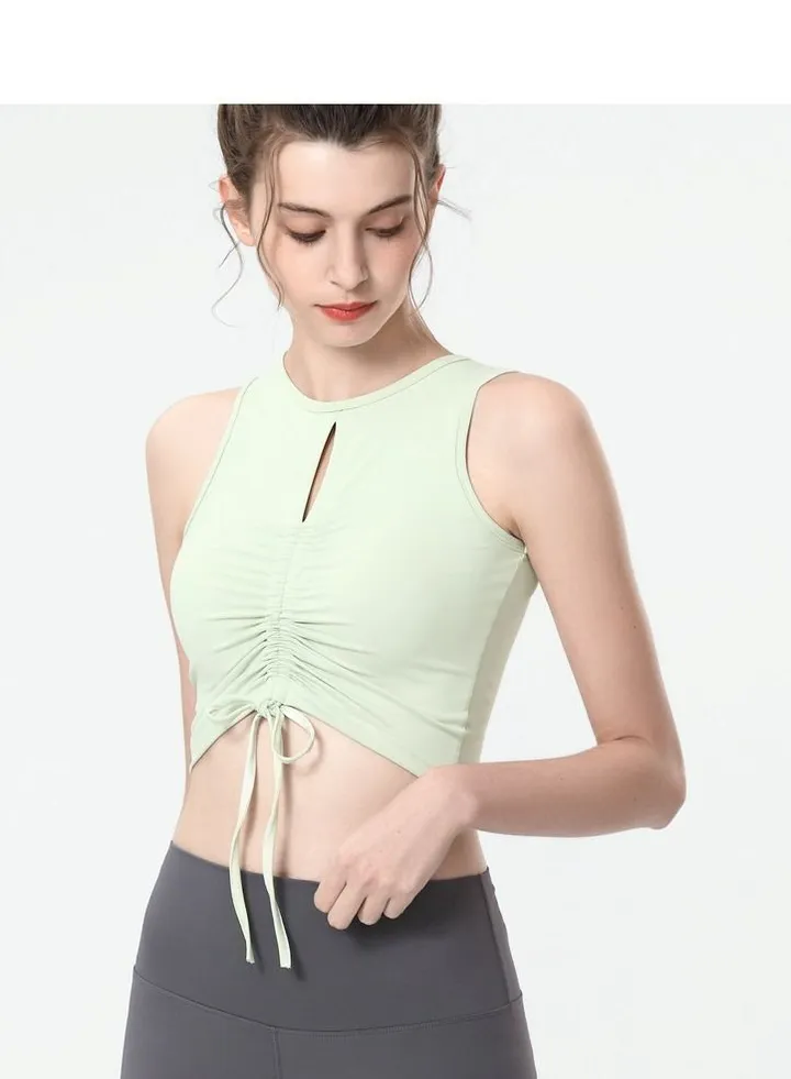 Yoga Sports Running Fitness Vest Green