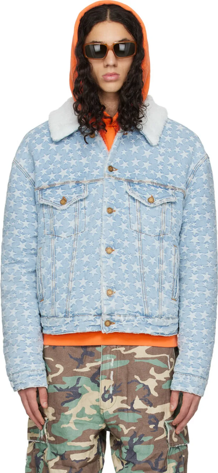 ERL Blue Star Denim Jacket