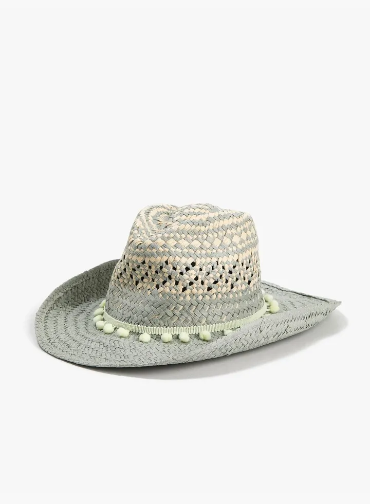 Fotr Straw Hat Pompom Detail