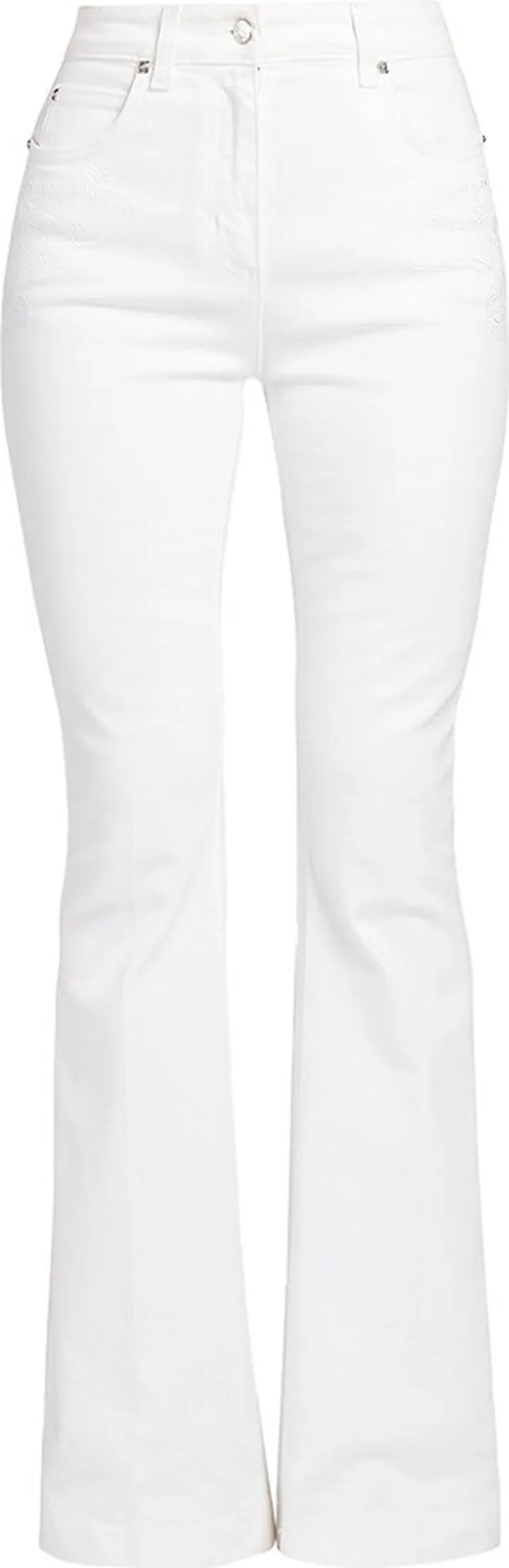 Scroll Embroidered Bootcut Jeans