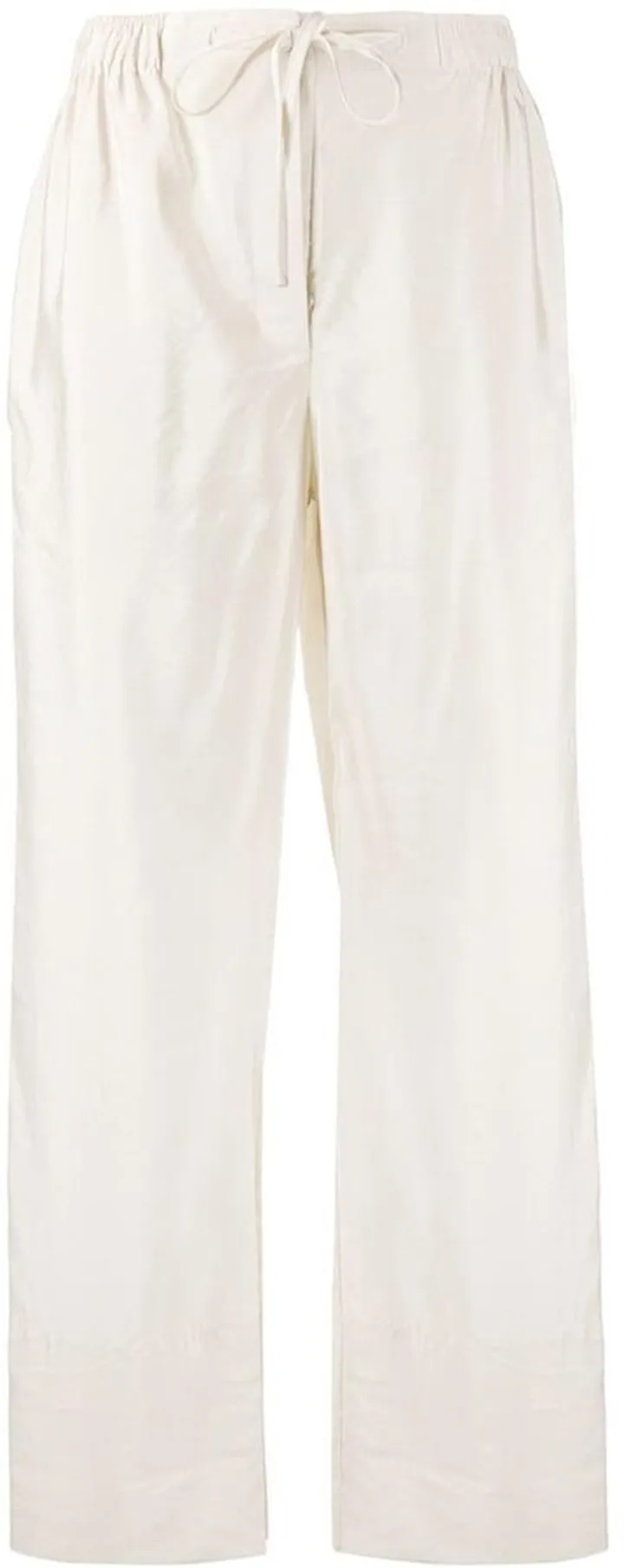 Roberta drawstring straight-leg trousers