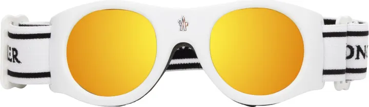 Moncler White Ski Goggles